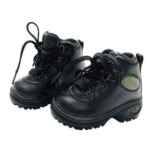 Vintage 90s Perry Ellis AMERICA K-2 Black Leather Hiking Boots